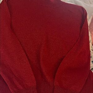 Dress Barn Bold Red Women's Cowl Neck Sweater